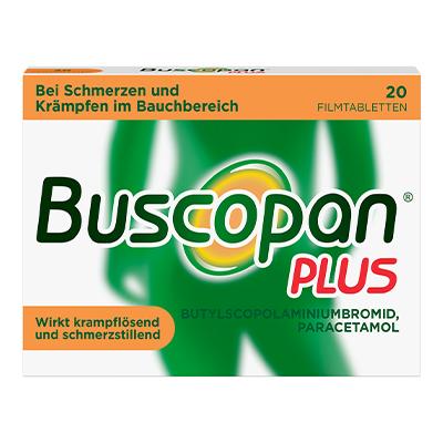 BUSCOPAN plus 10 mg/500 Filmtabletten 20 Stk. Tablette
