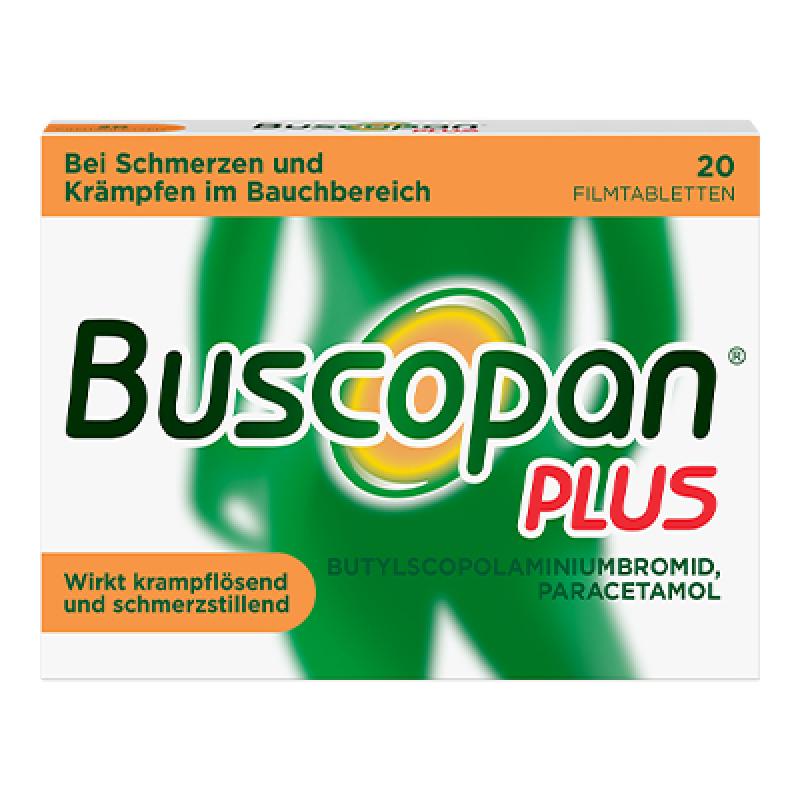 BUSCOPAN plus 10 mg/500 Filmtabletten 20 Stk. Tablette